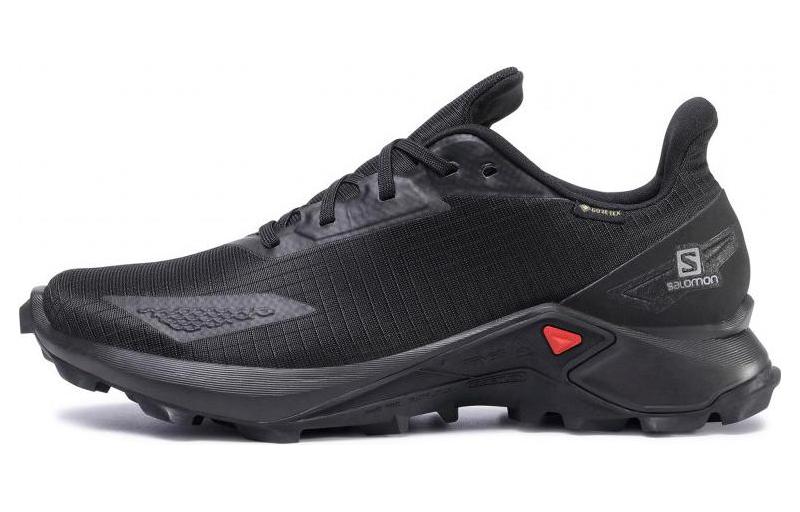 SALOMON ALPHACROSS Fabric Abrasion Resistant Breathable Low top Running Shoes Men’s Black