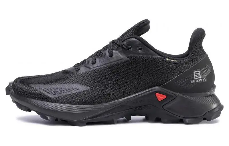 SALOMON ALPHACROSS Fabric Abrasion Resistant Breathable Low top Running Shoes Men's Black