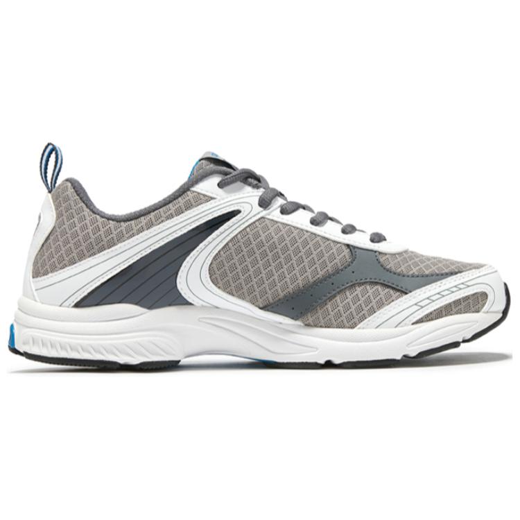 QIAODAN Abrasion Resistant Abrasion Resistant Low top Running Shoes Men’s White Gray