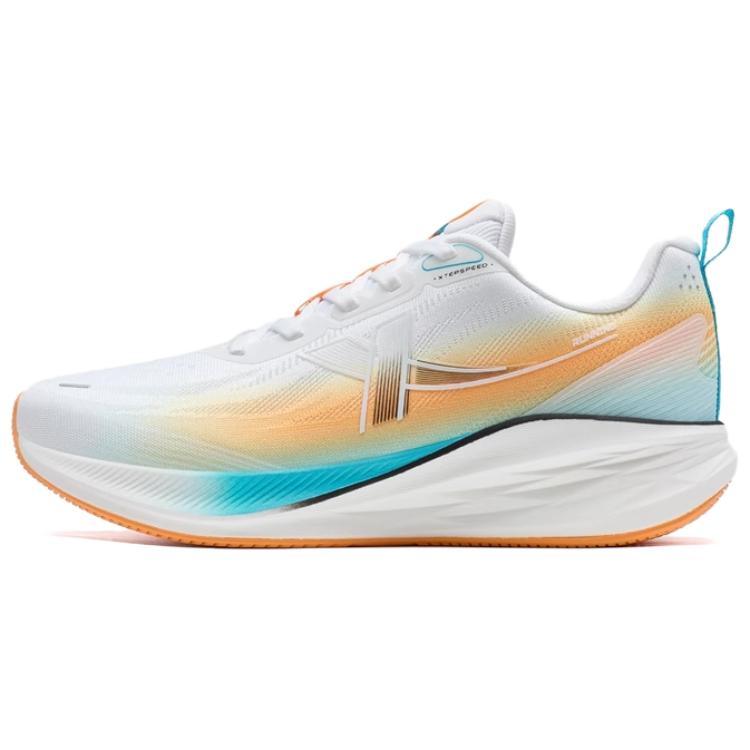 XTEP 5.0LITE Fabric Slip Resistant Abrasion Resistant Low top Running Shoes Women’s White Blue Orange