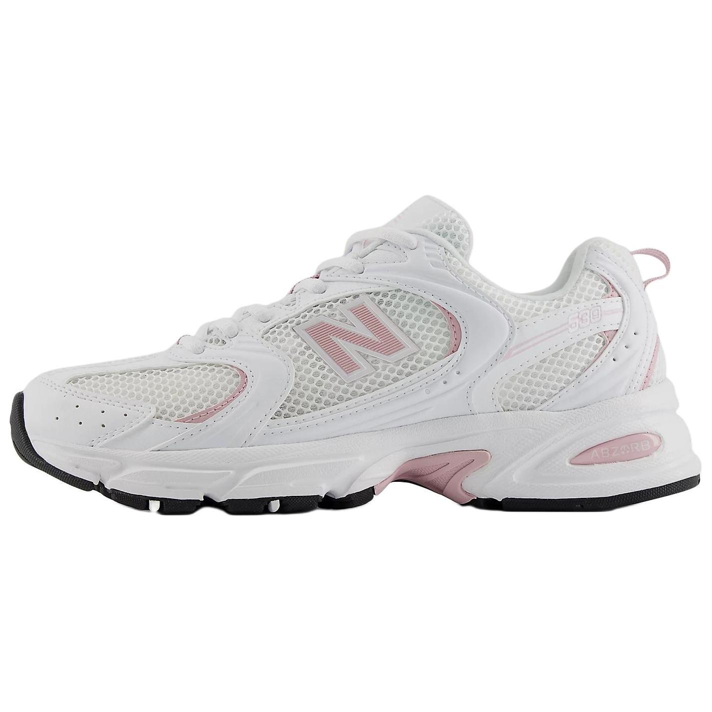 New Balance NB 530 soft, comfortable, wear-resistant, low-cut lifestyle shoes, same style for men and women, white