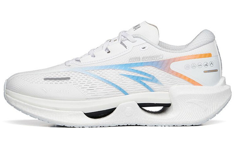 Anta Hao Rise 1 Cushioning Slip Resistant Abrasion Resistant Breathable Lightweight Low top Running Shoes Men's White