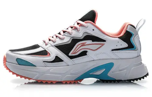 Li Ning Trendy Breathable Low top Running Shoes Women's White Black