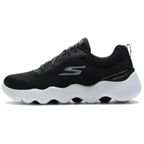 Skechers Go Walk Massage Fit Low top Running Shoes Women's Black White