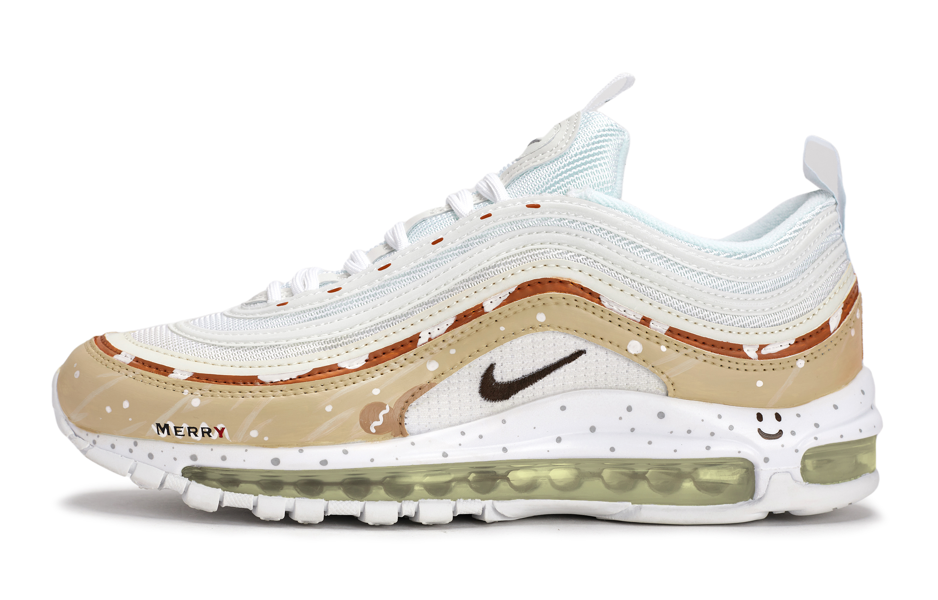 Nike Air Max 97 Abrasion Resistant Low top Running Shoes Unisex White