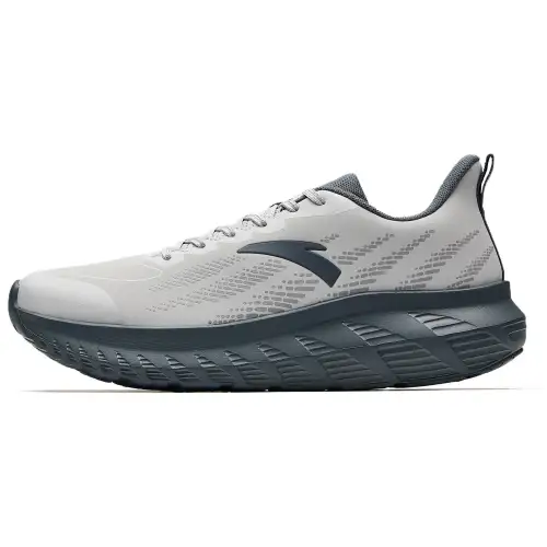 Anta Running Collection Slip Resistant Abrasion Resistant Low top Casual Running Shoes Men's Microchip Gray