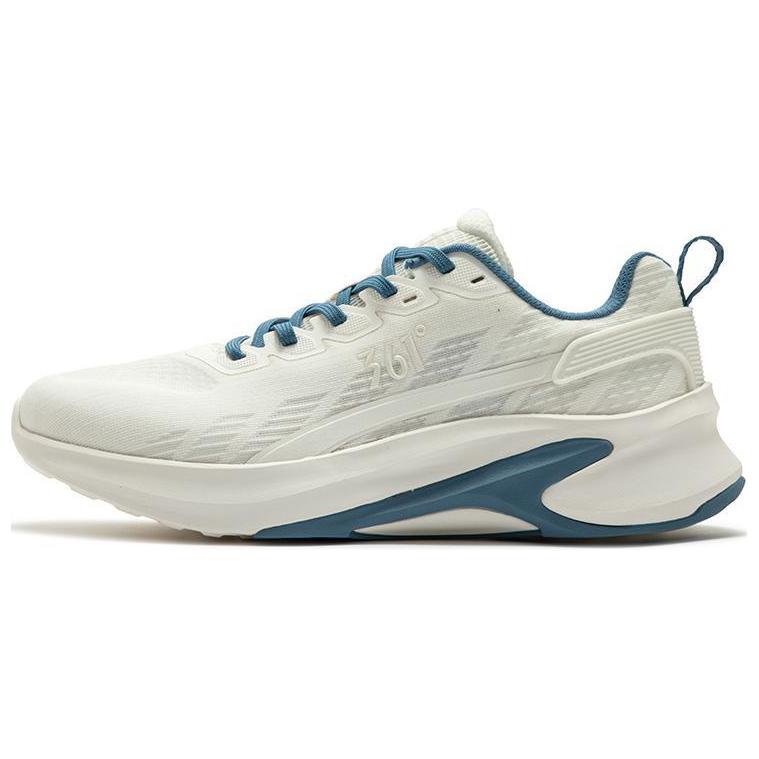 361° Cushioning Breathable Lightweight Rebound Low top Running Shoes Men’s White Blue