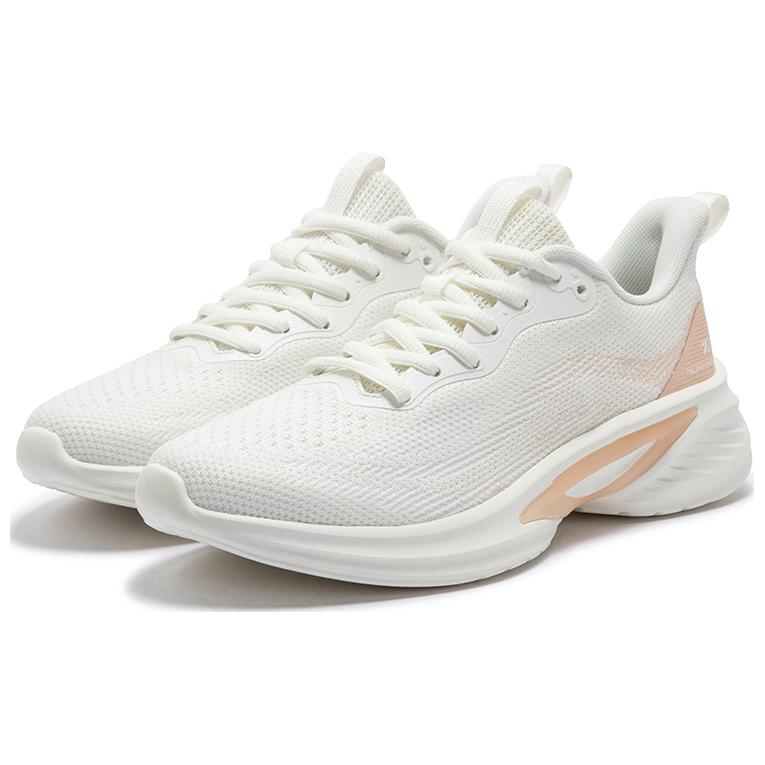 361° Slip Resistant Abrasion Resistant Low top Casual Running Shoes Women’s White Orange