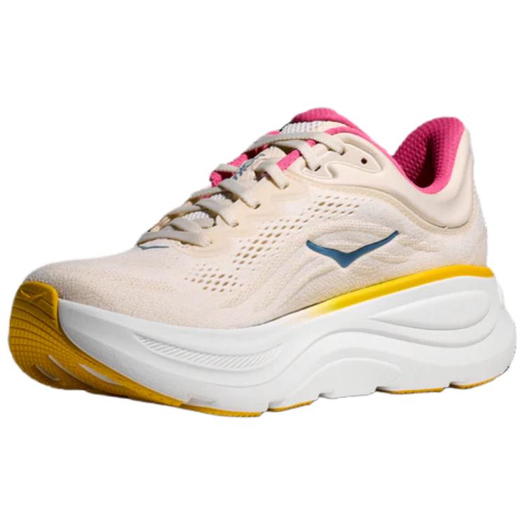 HOKA ONE ONE Bondi 9 Breathable Running Shoes Women’s Beige D Width