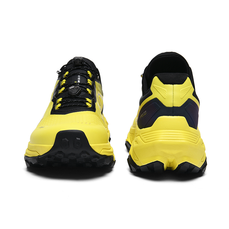 GLUNA Trail Running Shoes Unisex, Fashionable And Versatile Sparkling Bright Yellow