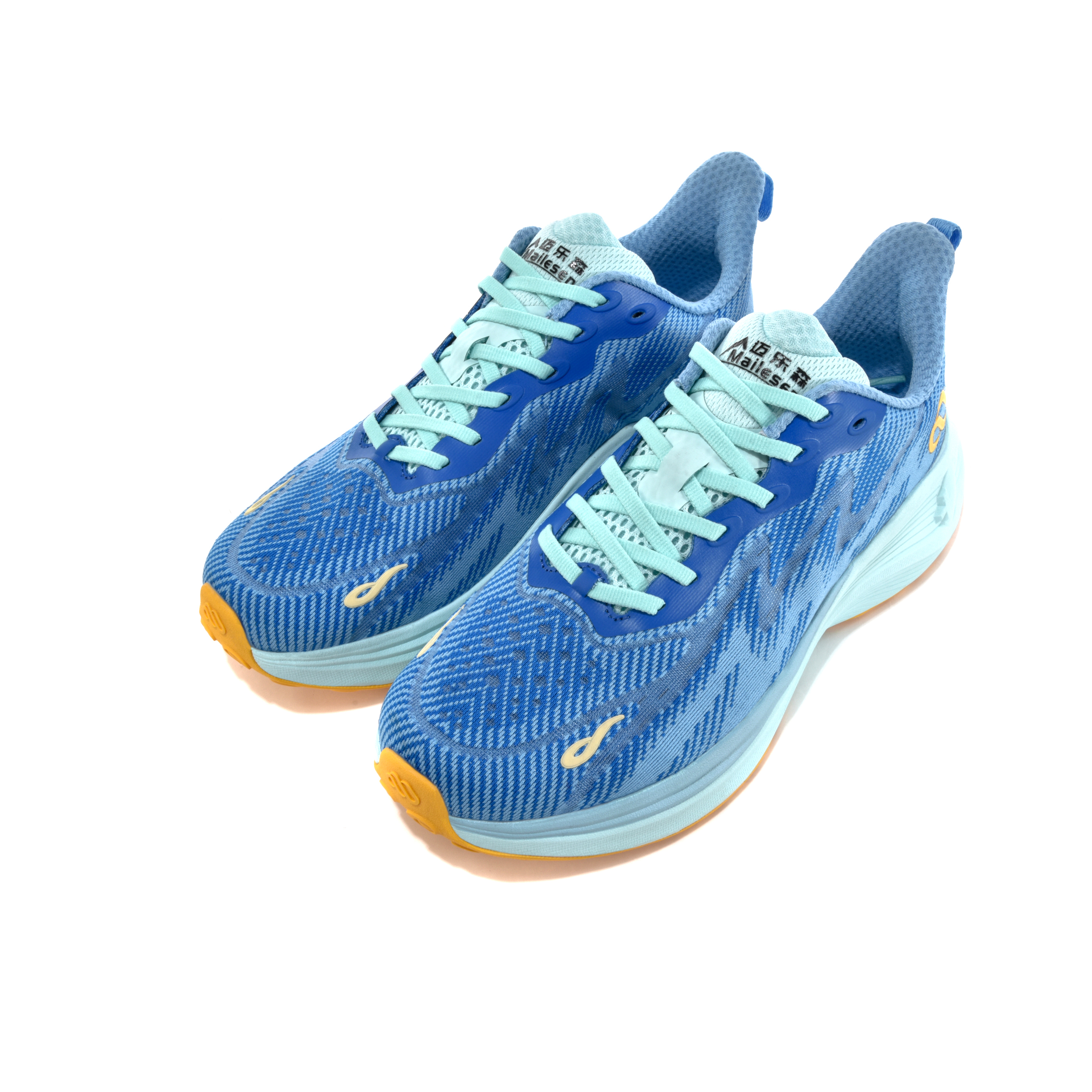 Mailesen Cushioning Slip Resistant Breathable Low top Running Shoes Unisex Blue