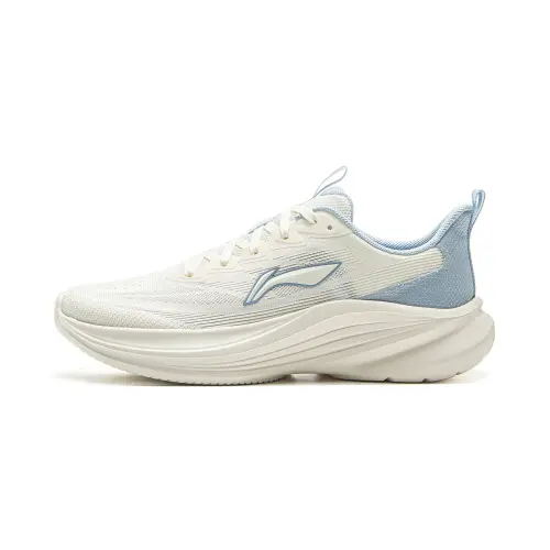 Li Ning Light Breeze Low top Casual Running Shoes Women's White Blue