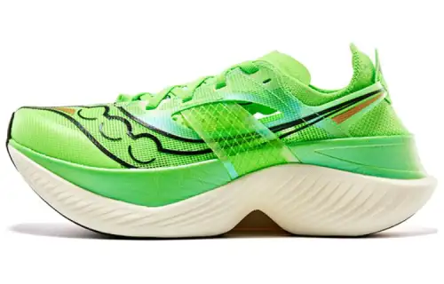 Saucony Endorphin Elite Wing Cushioning Slip Resistant Abrasion Resistant Low top Running Shoes Unisex Green