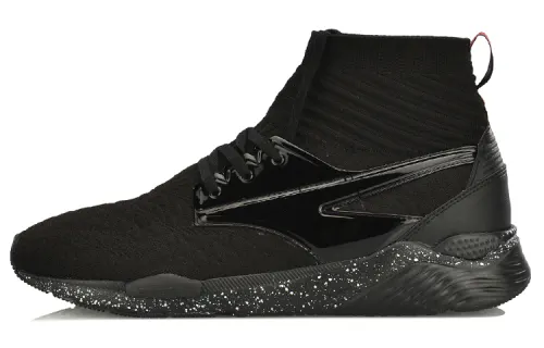 Li Ning Running Shoes Unisex High Top Black