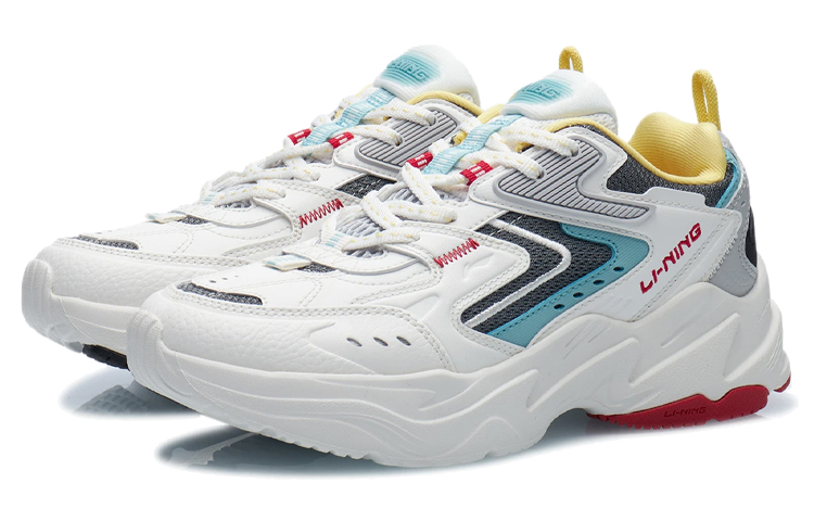 Li Ning Spacetime Classic Cushioning Low top Running Shoes Women’s White Gray