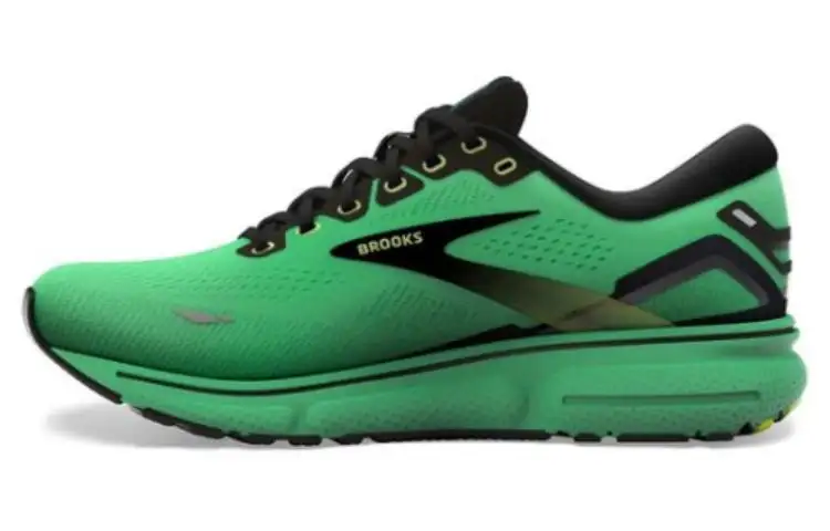 Brooks Ghost 15 Abrasion Resistant Breathable Low top Running Shoes Men's Green