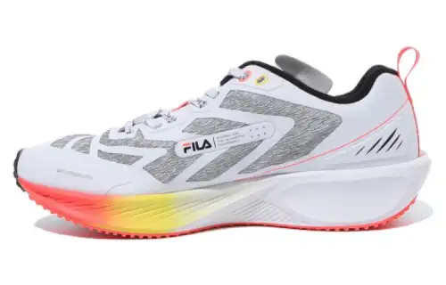 FILA Nre E5 Cushioning, Wear Resistant Low top Running Shoes Unisex White