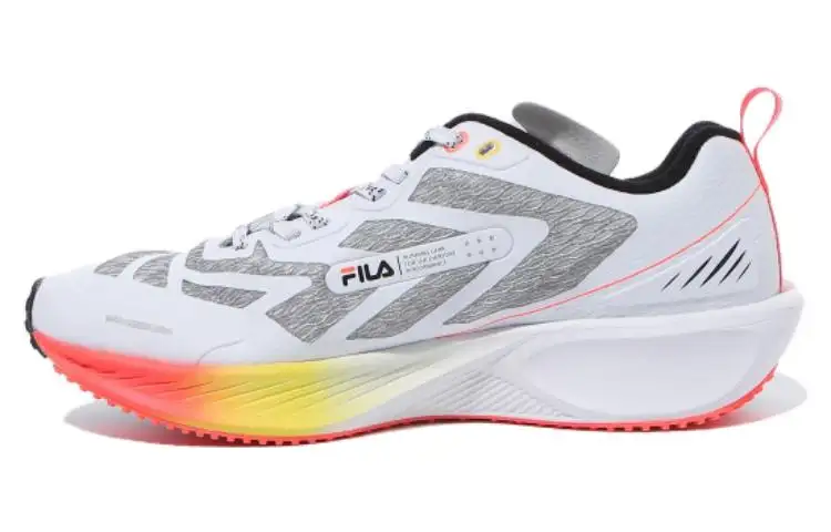 FILA Nre E5 Cushioning, Wear Resistant Low top Running Shoes Unisex White
