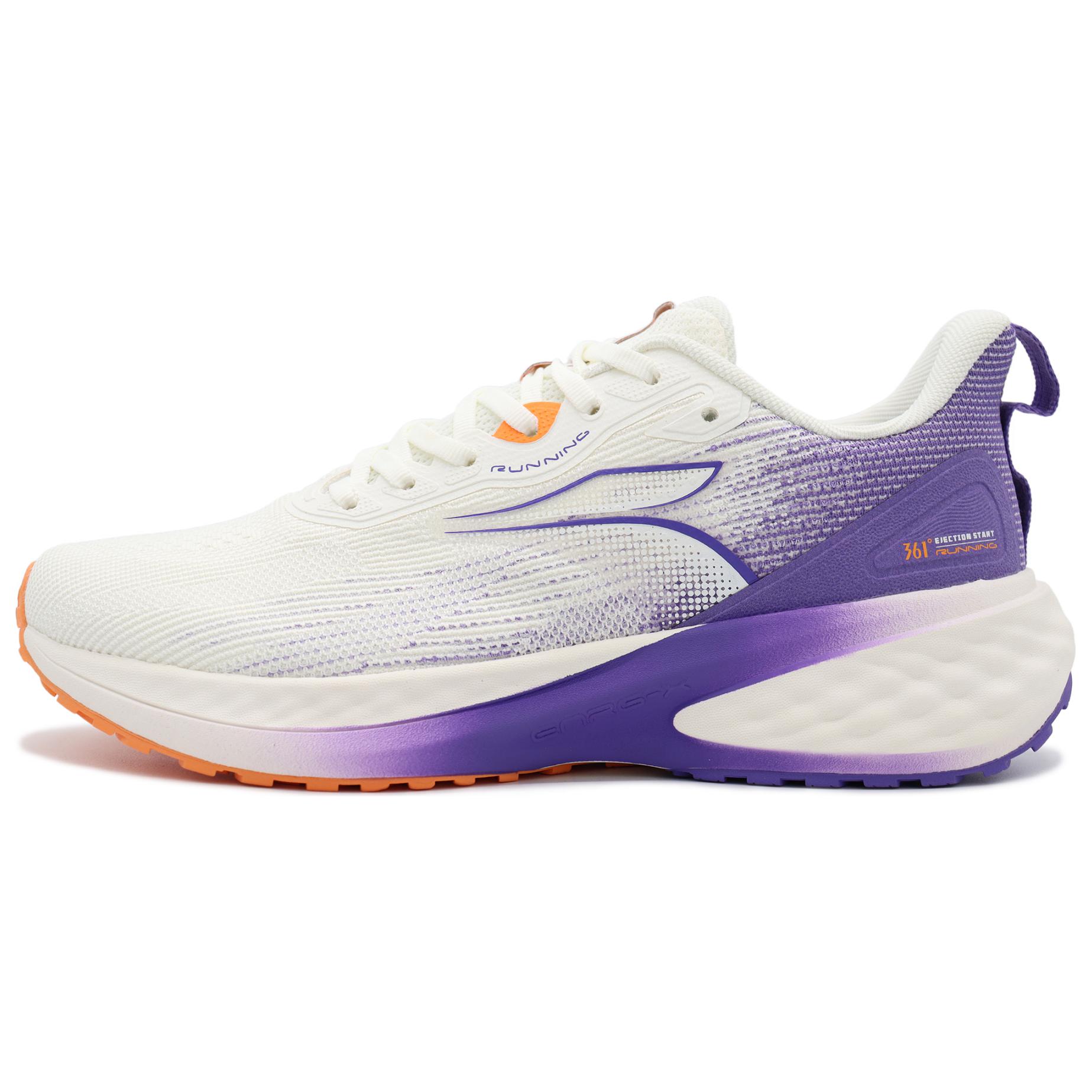 361° Abrasion Resistant Low top Running Shoes Men’s White Purple