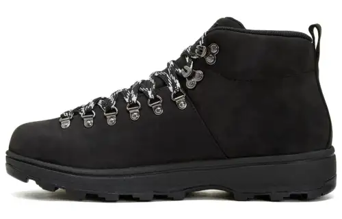 THE NORTH FACE Leather Boots Ankle Length Outdoor Boots Black