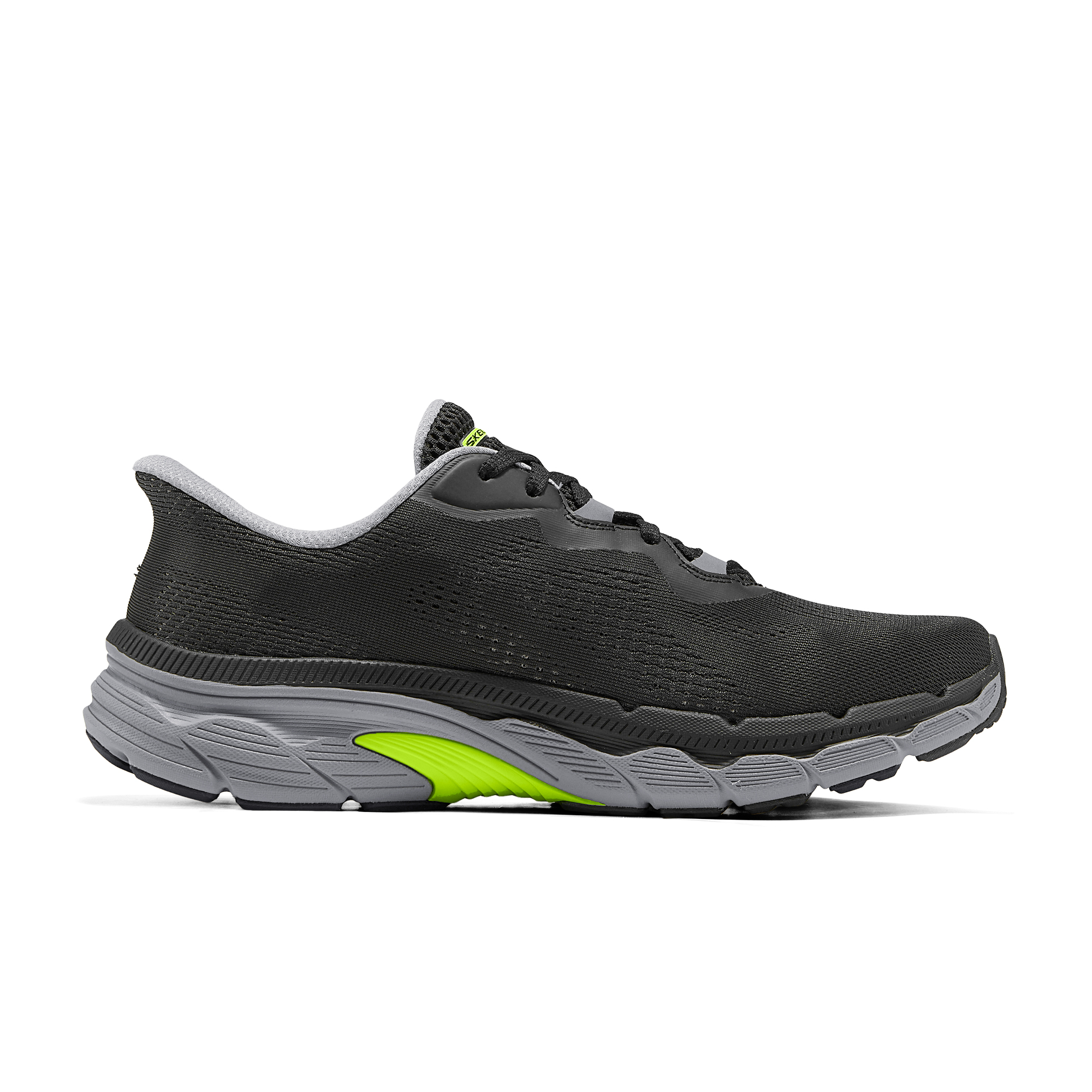 Skechers MEN’S GO Abrasion Resistant Breathable Low top Casual Running Shoes Men’s Black Gray