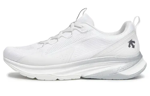 DESCENTE RUNNING Mesh Slip Resistant Cushioning Low top Casual Running Shoes Women's White