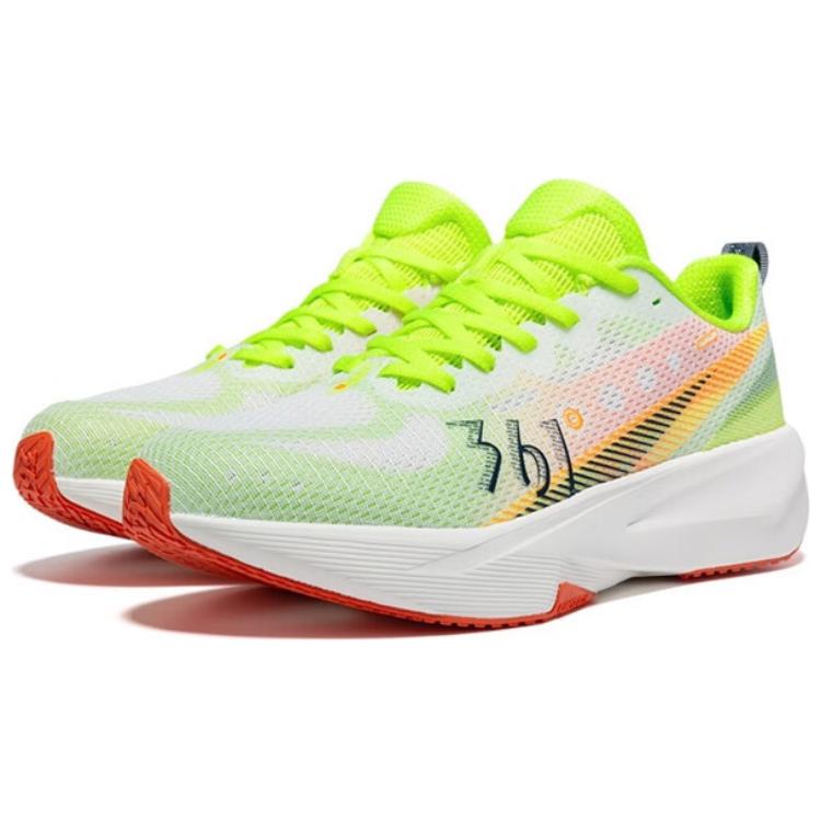 361° Abrasion Resistant Coverage Slip Resistant Low top Sprint Running Shoes Men’s Yellow Orange