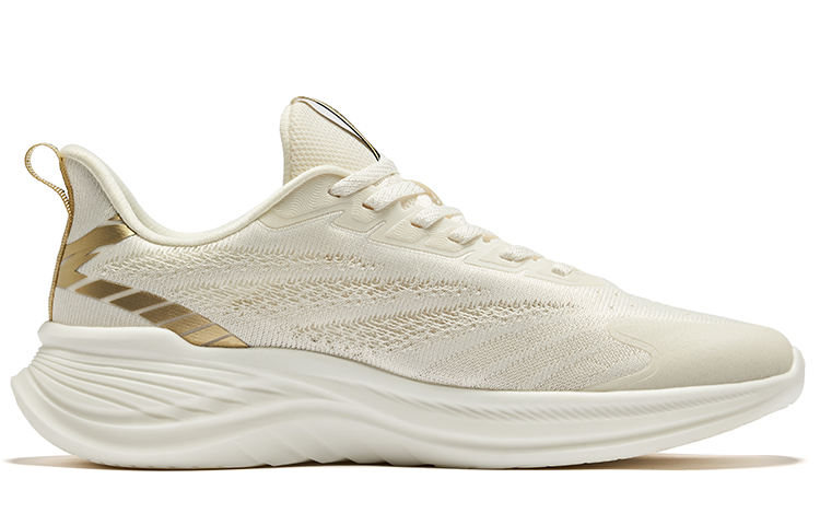 Erke Mastering The Wind Comfortable And Breathable Cushioning Lightweight Low top Running Shoes Men’s Beige Yellow