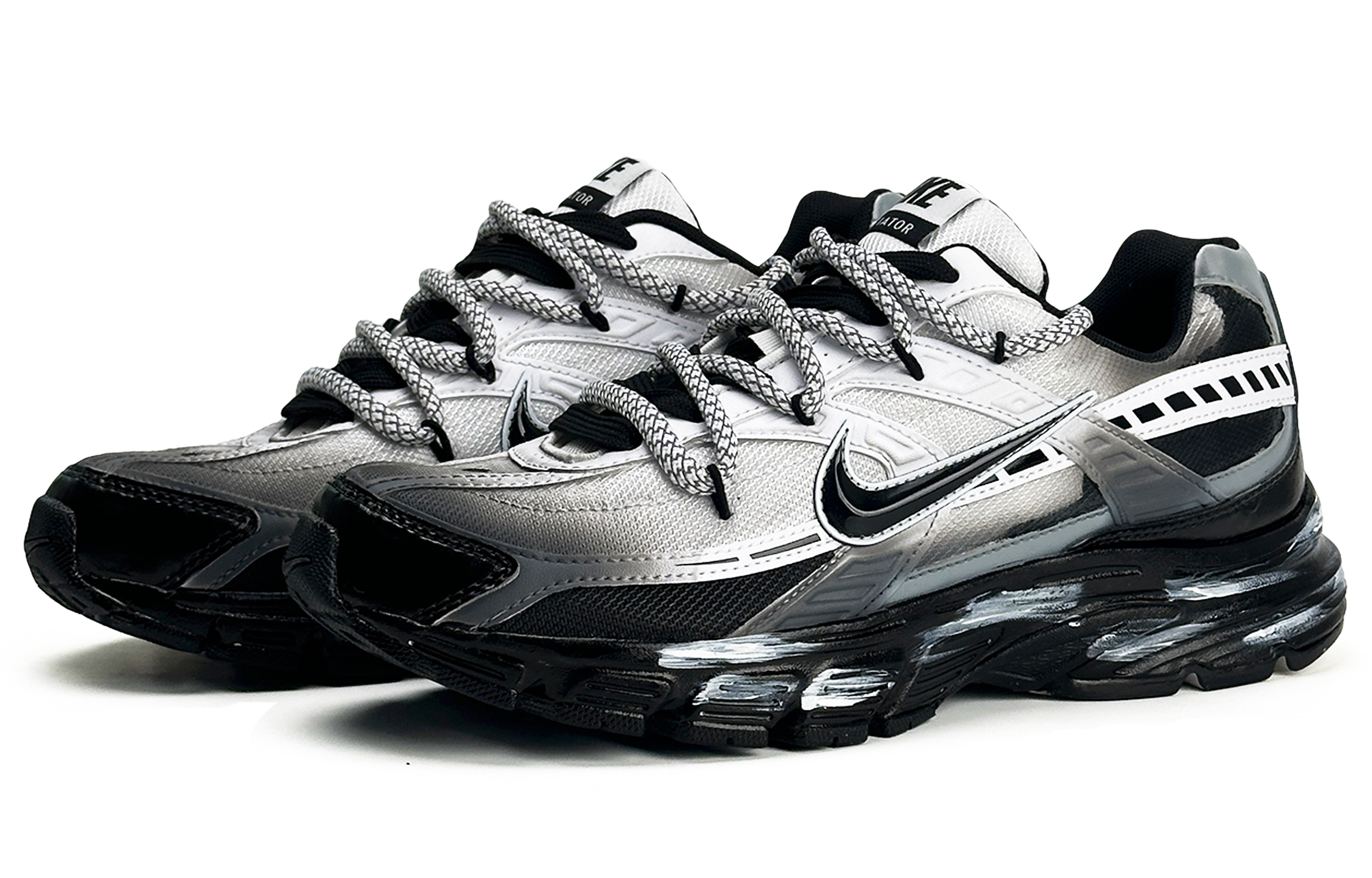 Nike Initiator Abrasion Resistant Support Low top Casual City Commuting Running Shoes Unisex Black White