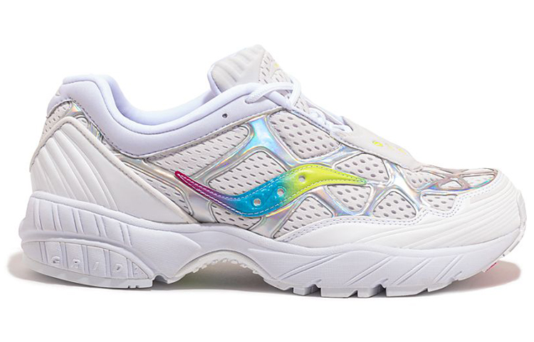 saucony Grid Web Iridescent White