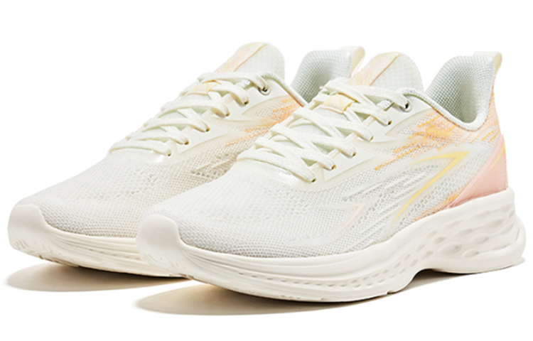 Erke Cushioning Slip Resistant Support Low top Running Shoes Women’s White Orange