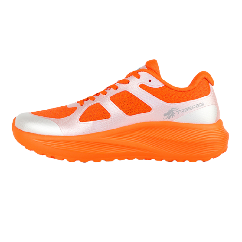 TREEPERI Running Shoes Unisex Low Top Orange, Ecru