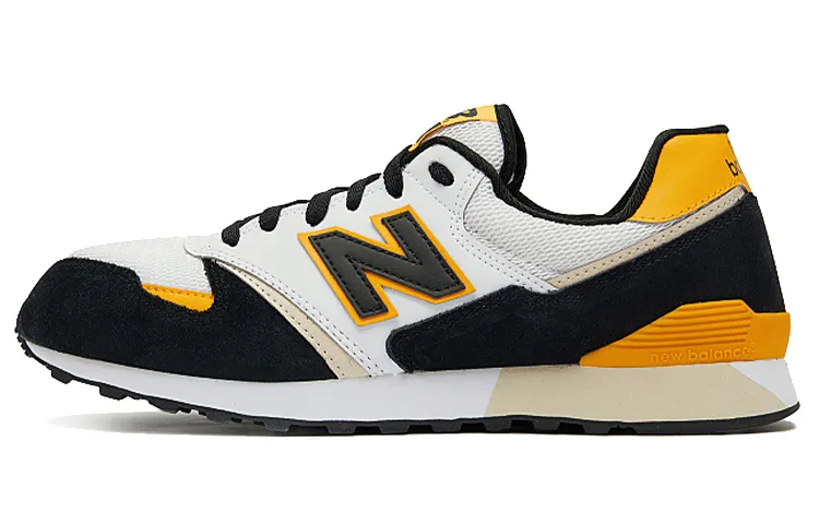 New Balance 446 Series Black White Yellow