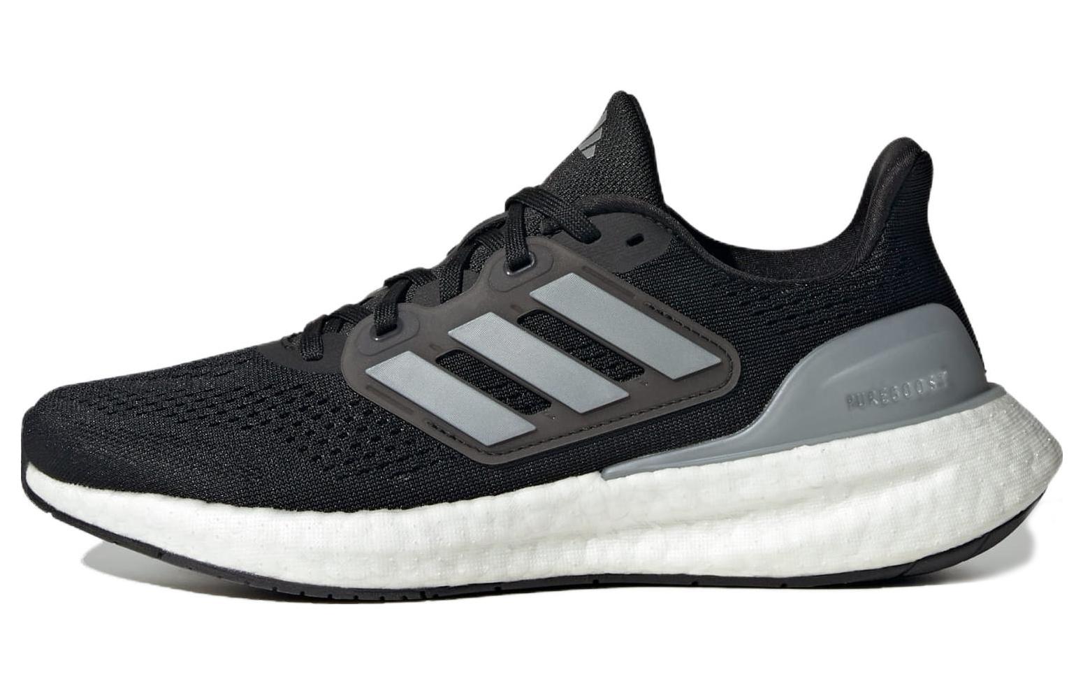 Adidas PureBoost 23 Wide 'Black Silver Metallic' Women's