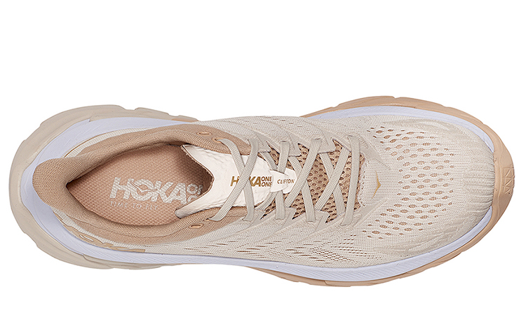Мужские кроссовки HOKA ONE Clifton Edge (бежевые) — фото 5