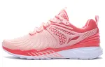 Li Ning Cloud 5 V2 Cushioning Low top Running Shoes Women's Peach Bud Red