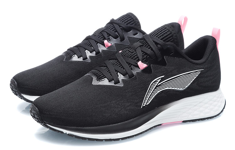 Li Ning Red Hare 4 Low top Fabric Abrasion Resistant Breathable Running Shoes Women’s Black