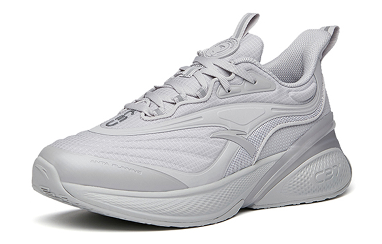 Anta C37 2.0 Fabric Cushioning Abrasion Resistant Slip Resistant Low top Running Shoes Women’s Floating Cloud Gray