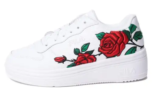 FILA WX 100 FLORAL Abrasion Resistant Cushioning Low top Running Shoes Women's White Red Green