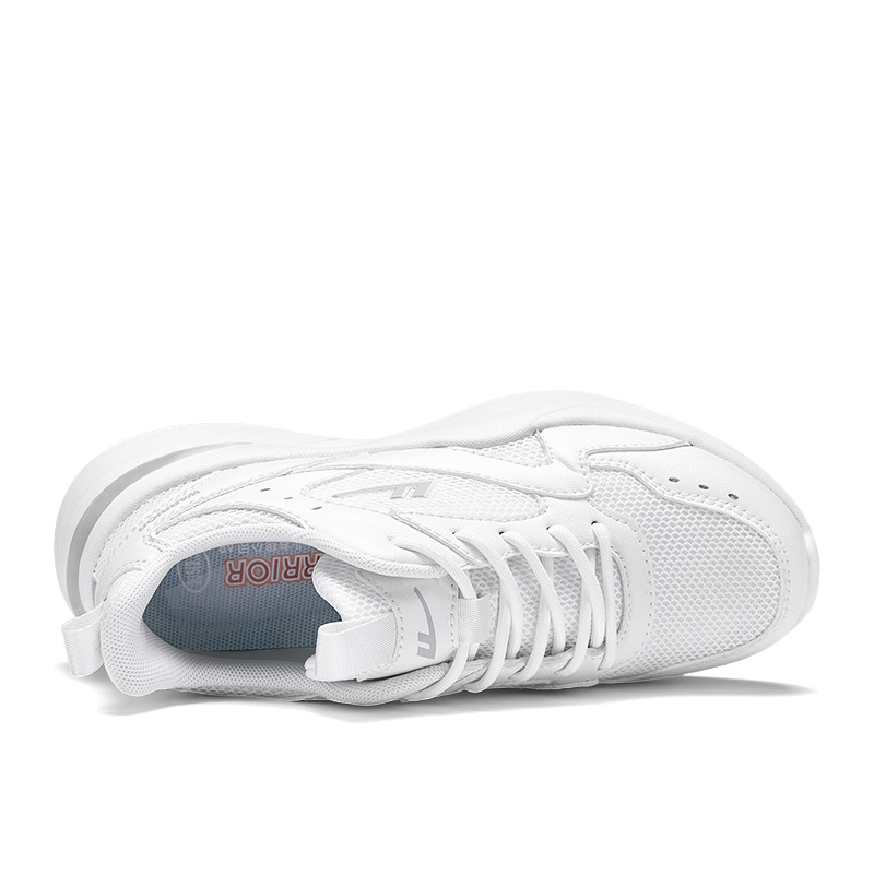 Warrior Outdoor Sports Slip Resistant Abrasion Resistant Low top Casual Running Shoes Unisex White