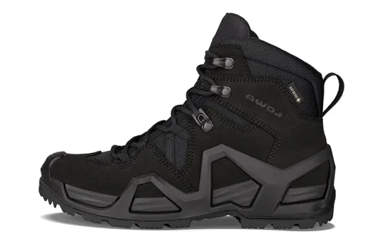 Lowa ZEPHYR Cow Split Leather Waterproof And Wear resistant Crew Outdoor Boots Unisex Black