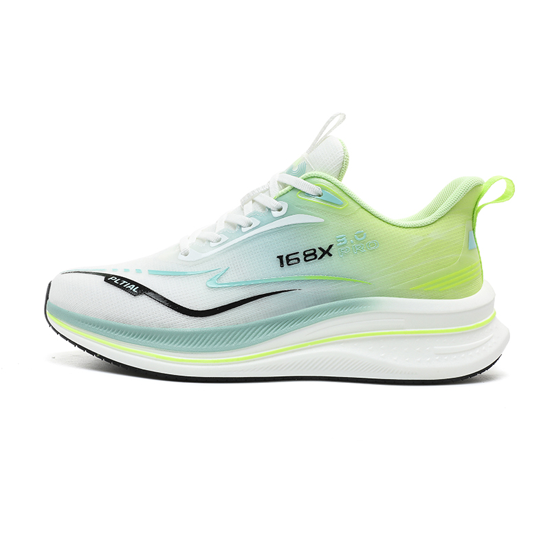 PALATIAL Light Breeze Running Shoes Unisex Low Top Gray Black/Neon Green/Black Purple/White Orange/Orange Red/Youth Green