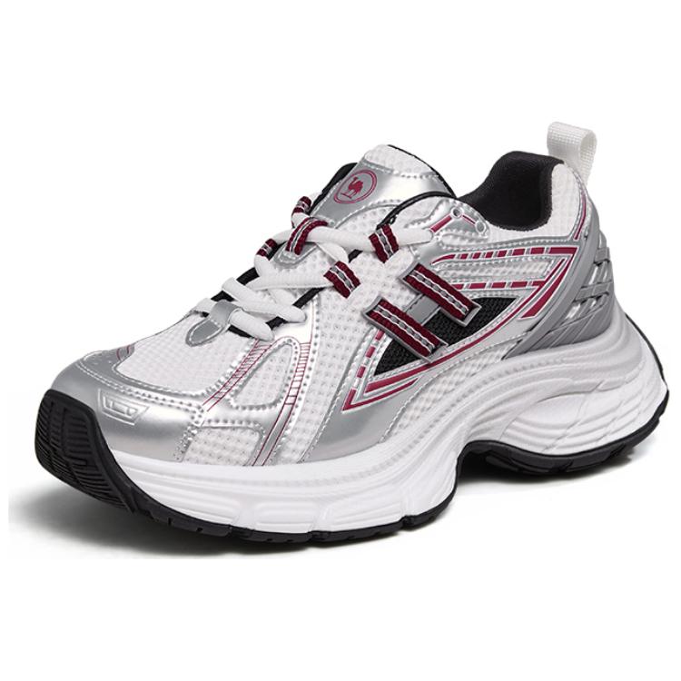 CAMEL Cushioning, Wear Resistant Low top Running Shoes Women’s White Silver Red