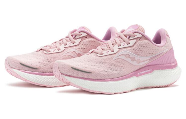 saucony Triumph 19 Running Shoes Unisex Low-top Pink/white
