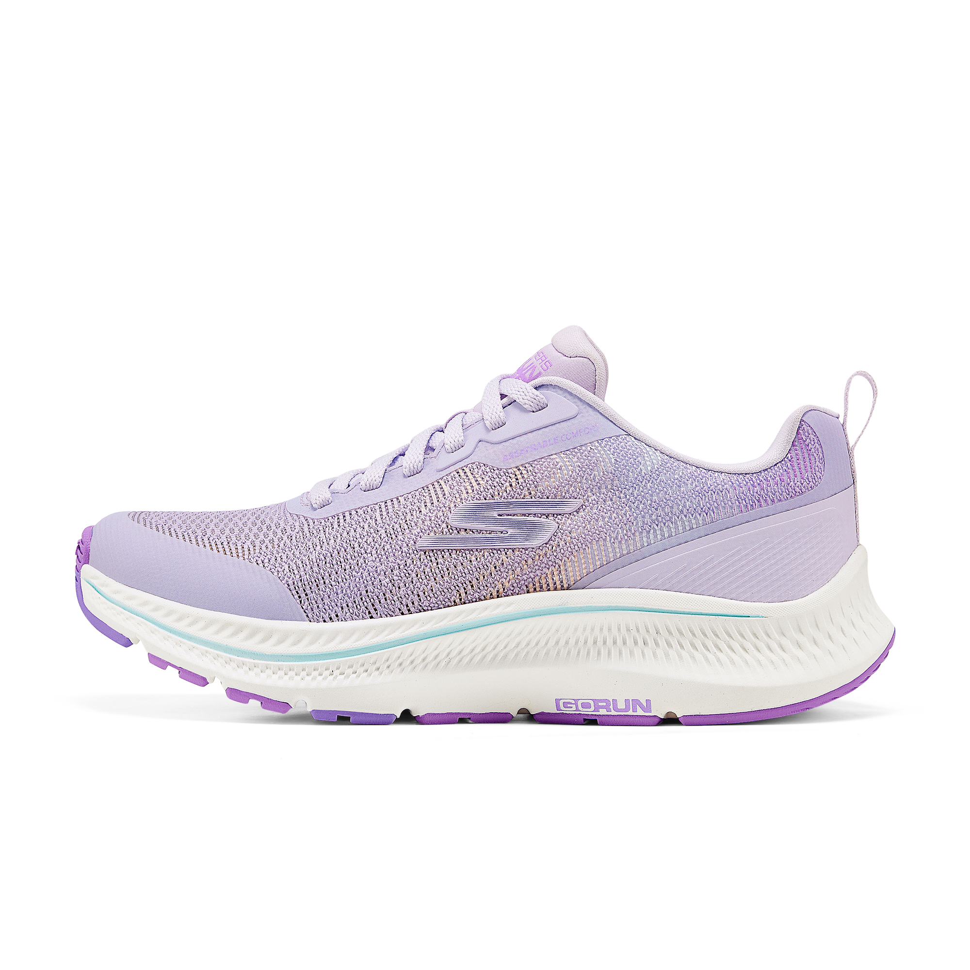 Skechers Go Run Consistent 2.0 Cushioning Breathable Low top Running Shoes Women’s Purple