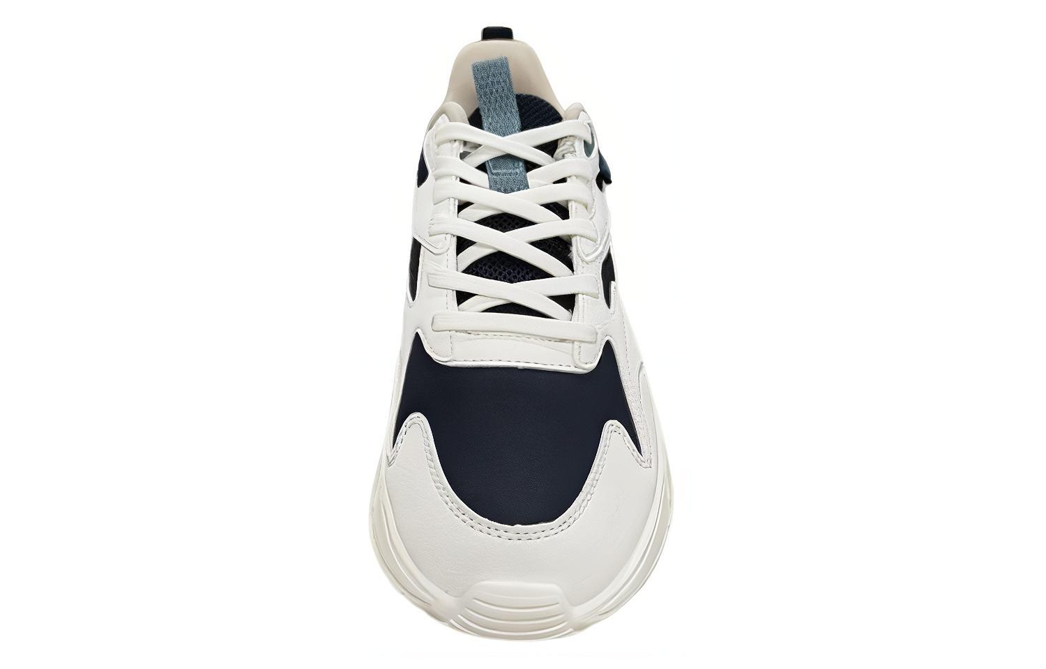 361° Comfortable Round Toe Slip Resistant Abrasion Resistant Low top Running Shoes Men’s White Blue