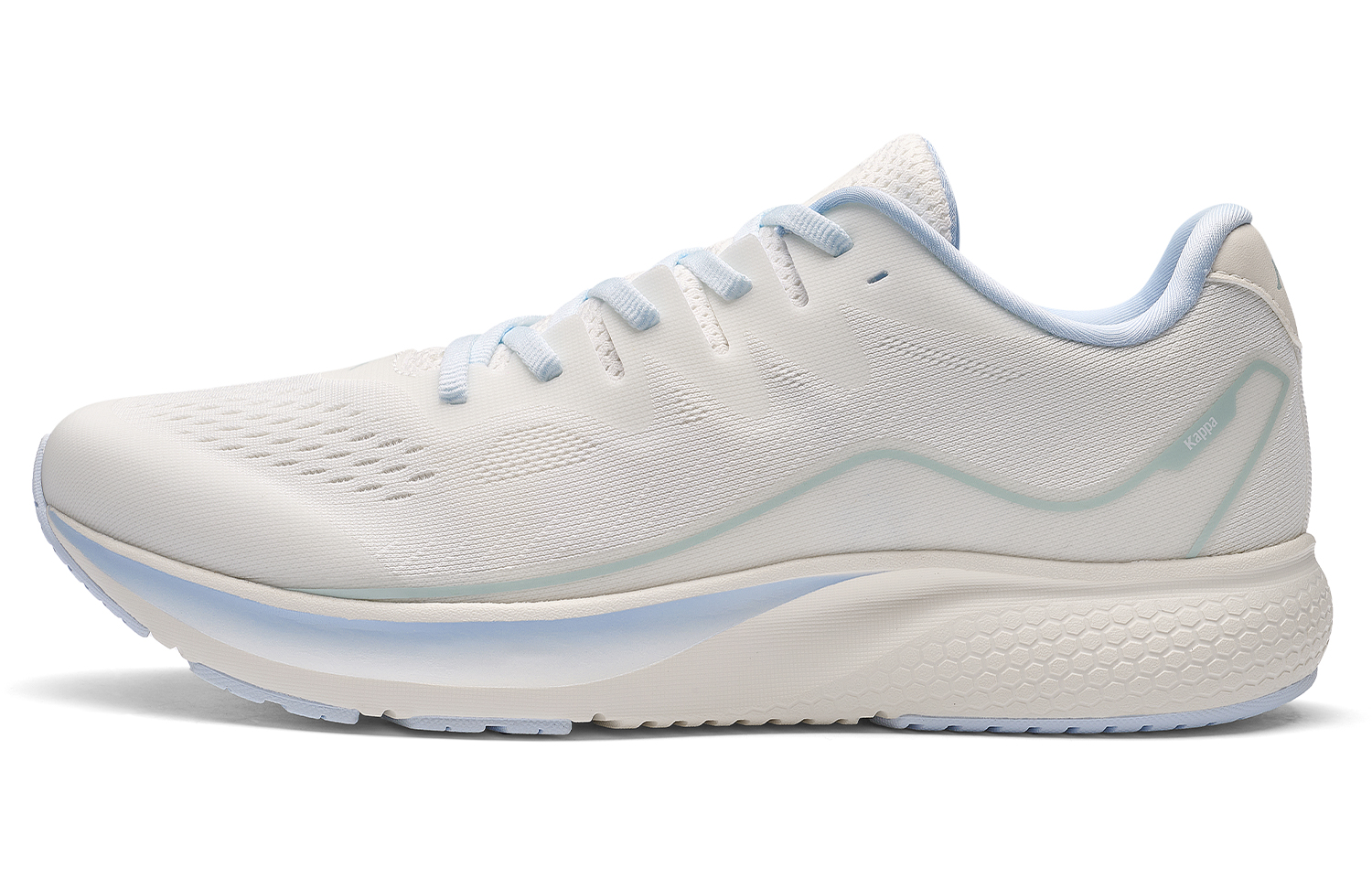 Kappa Cushioning Rebound Lightweight Breathable Slip Resistant Low top Running Shoes Unisex White Blue