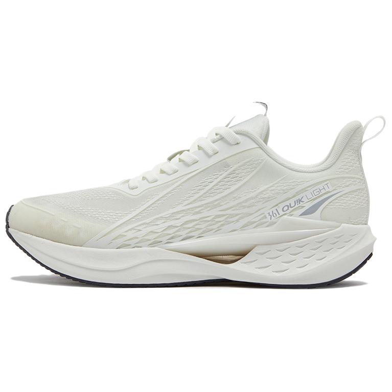361° Flying Fish 4.0 Cushioning, Wear Resistant Low top Casual Running Shoes Women’s Feather White