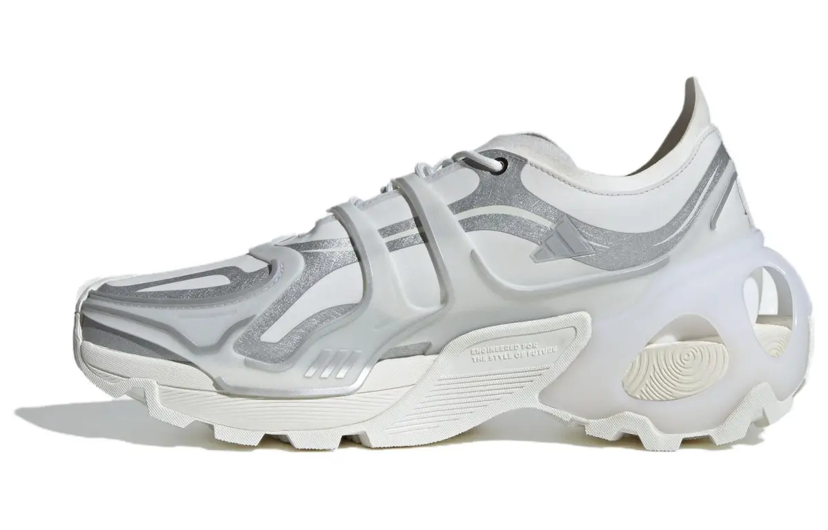 Adidas Wonder Runner Pro Fabric Abrasion Resistant Breathable Low top Carbon Plate Running Shoes Unisex Silver White