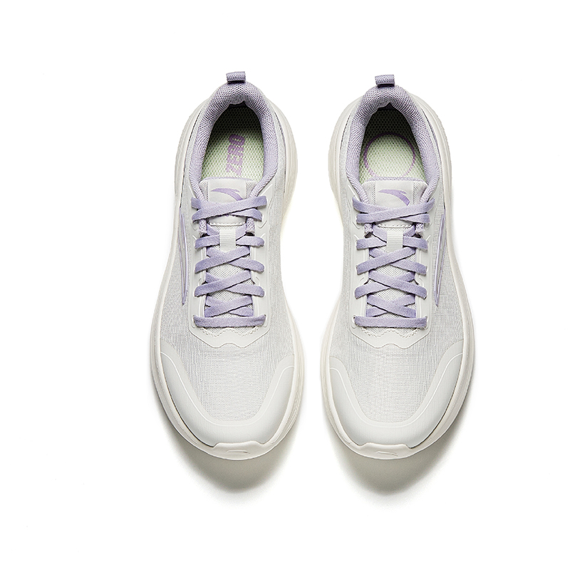 Anta Height Increasing Lightweight Breathable Low top Casual Running Shoes Women’s White Purple